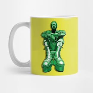 Marvin's Platform Boots- Green Monochrome Mug